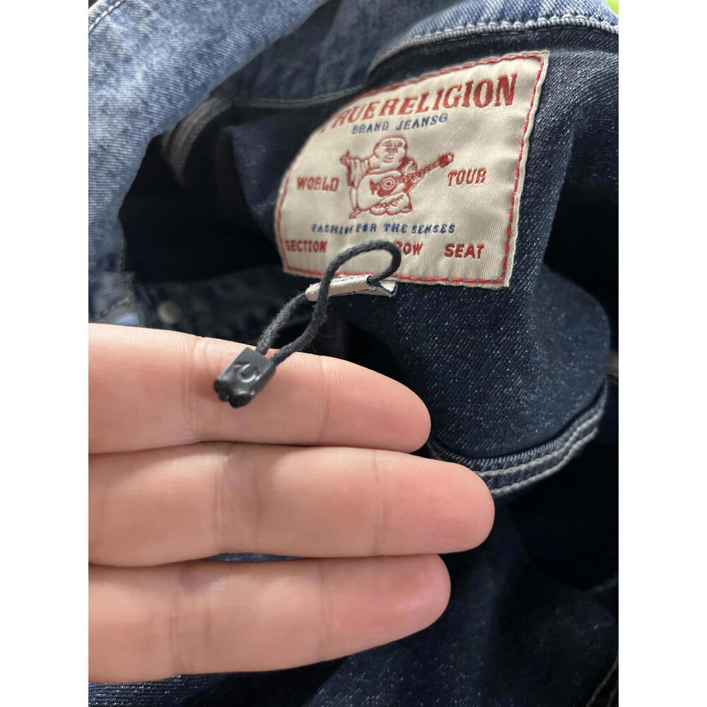 True Religion Brand Jeans Juniors Large Jean Jacket Denim - Picture 4 of 12